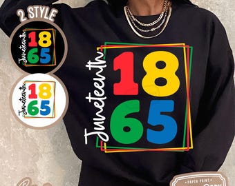Juneteenth 1865 SVG PNG: Black History Design (Digital Files)
