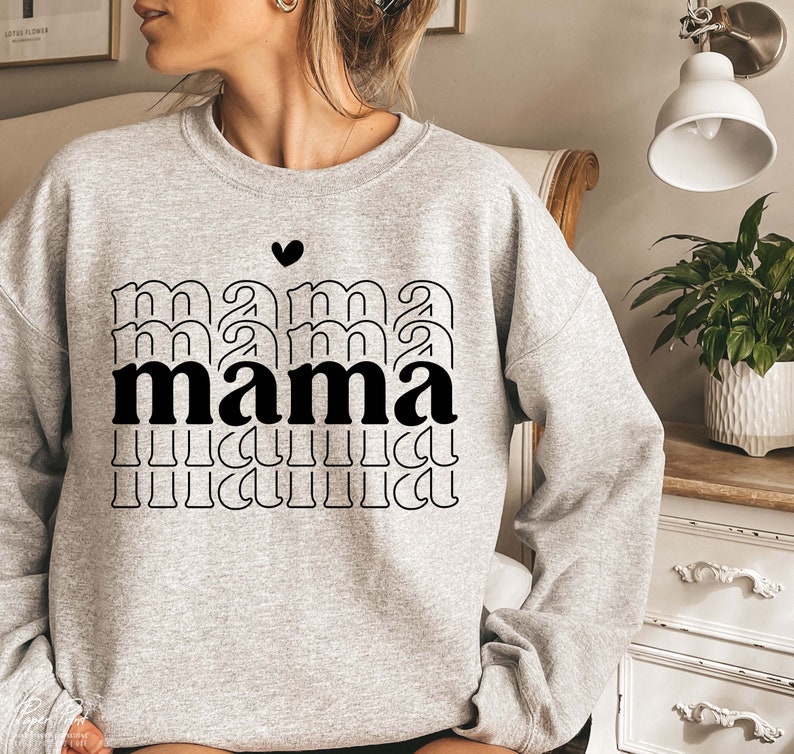 Retro Mama SVG, Mom Shirt Design, Mothers Day (Digital Files) image 3
