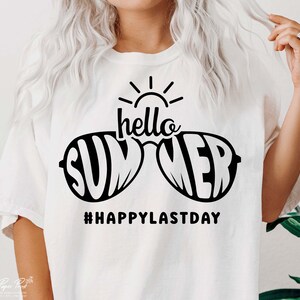Happy last day of school Svg, School Svg, Hello summer Svg, Summer break Svg, Teacher Summer Svg, School graduation Svg, Png Cut file Cricut