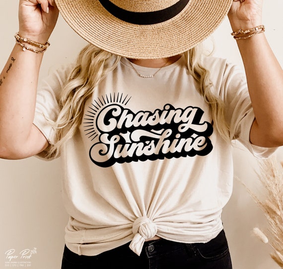 Chasing Sunshine SVG Sunshine SVG Summer Shirt Gift Svg - Etsy