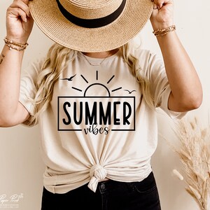 Sommarvibbar SVG, strandliv PNG, semesterklippfiler (digital nedladdning) bild 4