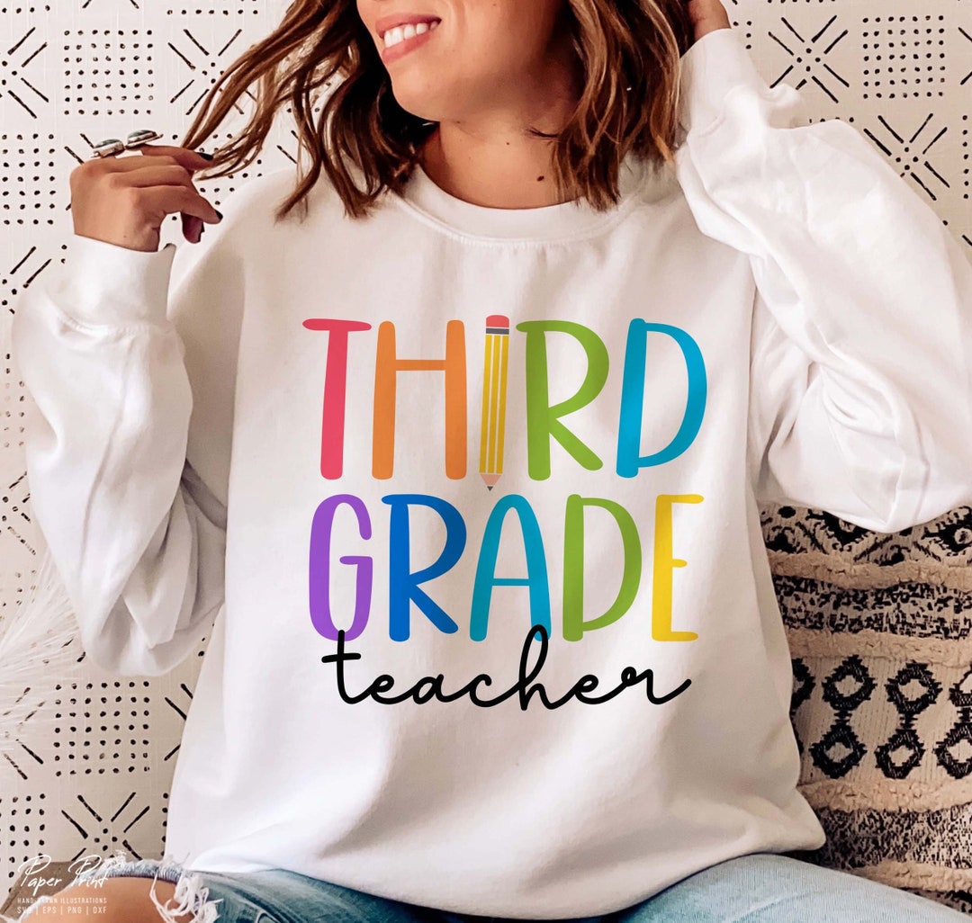 3rd Grade Teacher Svg Third Grade Teacher Svg Back to School - Etsy
