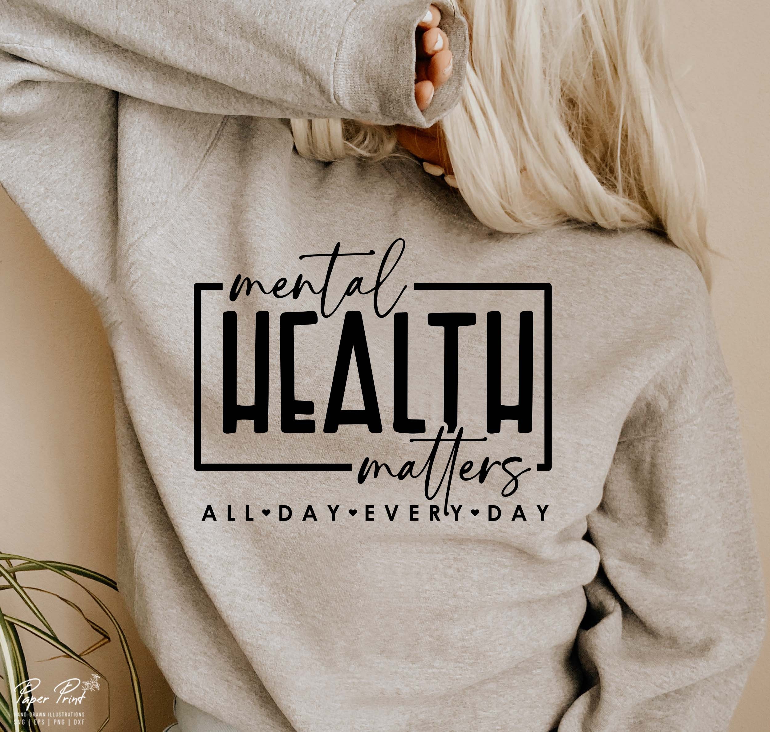 Mental Health Matters SVG PNG, Mental Health Awareness Svg, Positive ...