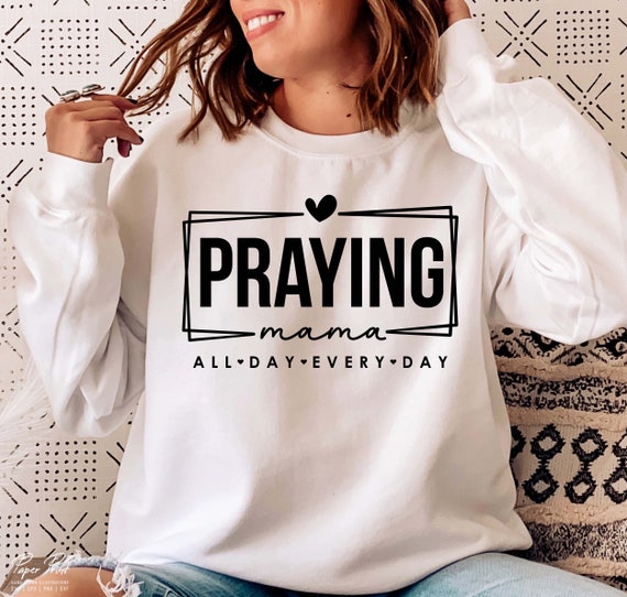 Praying Mama SVG PNG, Mom Svg, Love Like Jesus Svg, Mom Life Svg, Mom Mode Svg, Mother's Day Svg, Religious Svg, Faith Svg, Christian Svg