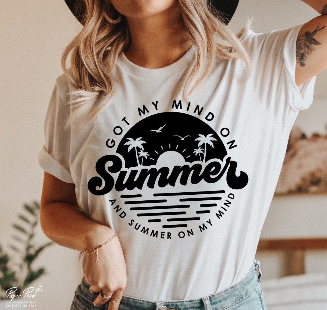 Summer Life SVG Got My Mind on Summer and Summer on My Mind - Etsy