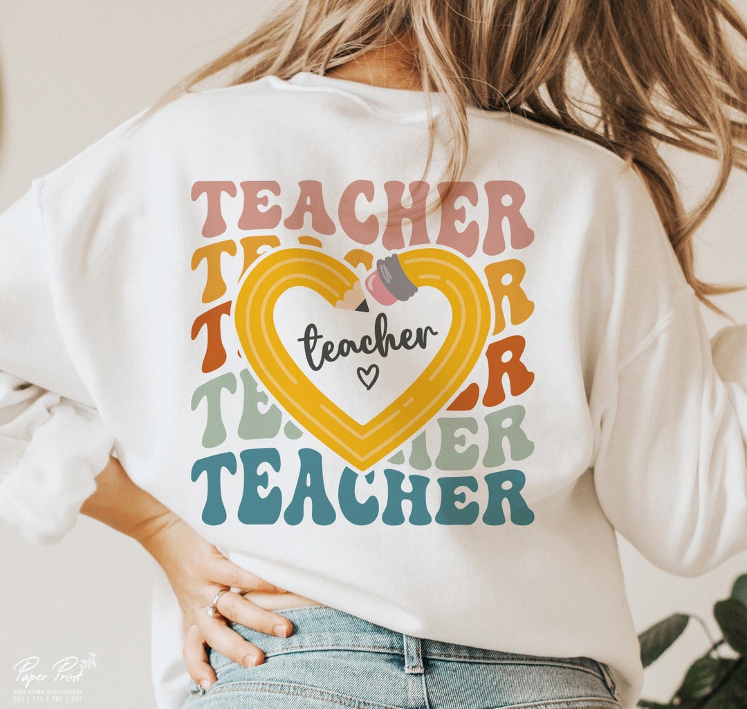 Teacher Groovy PNG Teacher Png Gift for Teacher PNG - Etsy