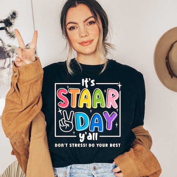 It's Staar Day Y'all Svg Png, Teacher Shirt Svg, Test Day Svg, Testing Svg, Cute Teacher Shirt Iron On Png, School Svg, Digital files Cricut