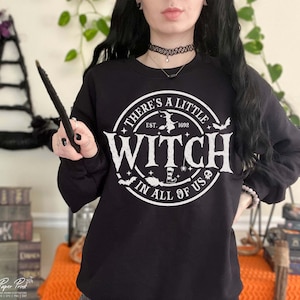 There's a little witch in all of us Svg, Halloween Svg, Witch Svg, Halloween Mom Shirt Svg, Witch Sayings SVg, Cut Files for Cricut, PNG image 2