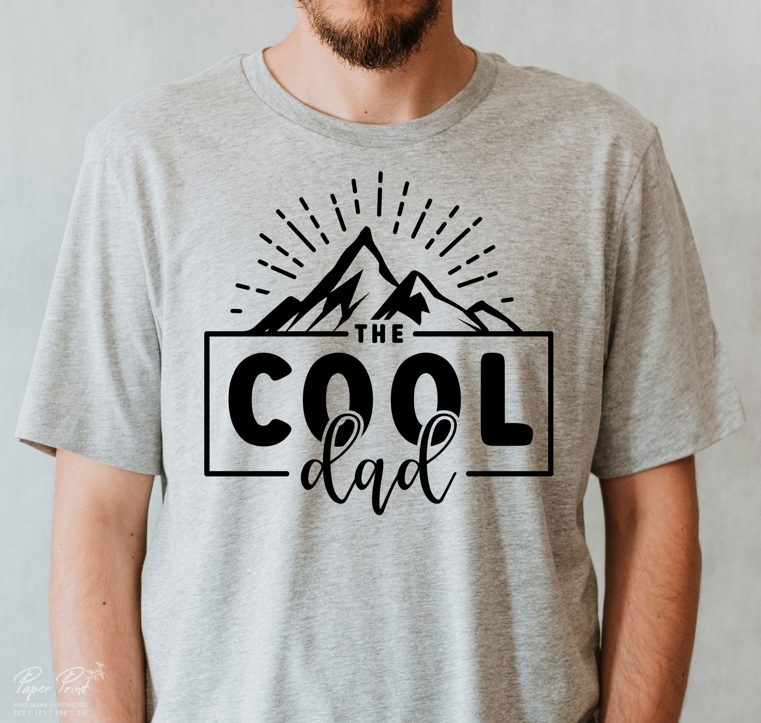 The Cool Dad SVG, Fathers Day Gift, Funny Dad Shirt (digital Files) - Etsy
