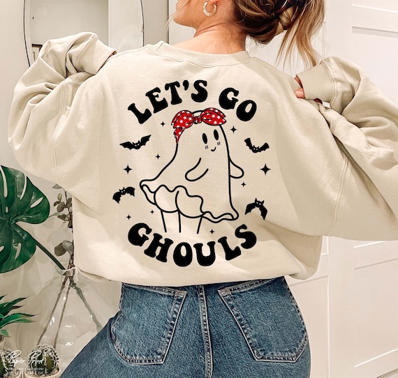 Lets Go Ghouls Svg, Retro Halloween Png, Lets Go Girls Svg, Halloween Svg, Spooky Season Svg, Png Eps Dxf Sublimation, SVG File for Cricut