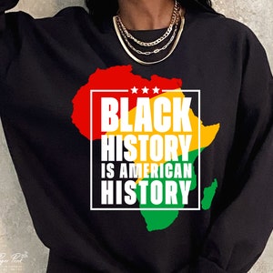 Black History Month SVG PNG, Black History is Amerikaanse geschiedenis SVG, African American Svg, Juneteenth Svg, Png-sublimatie, digitale download