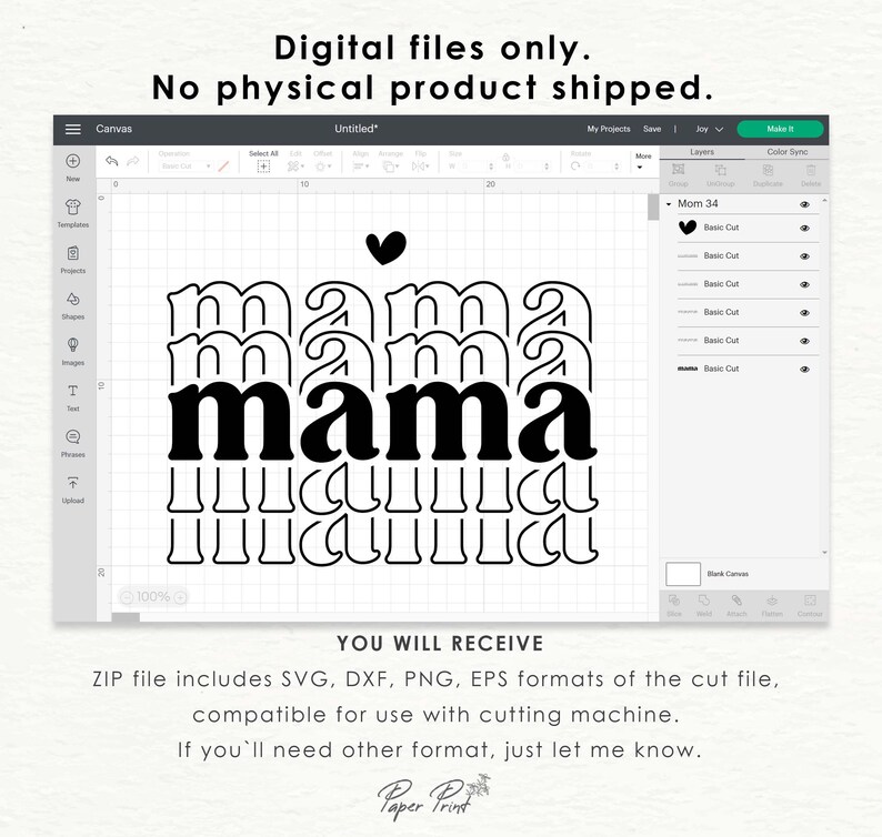 Retro Mama SVG, Mom Shirt Design, Mothers Day (Digital Files) image 5