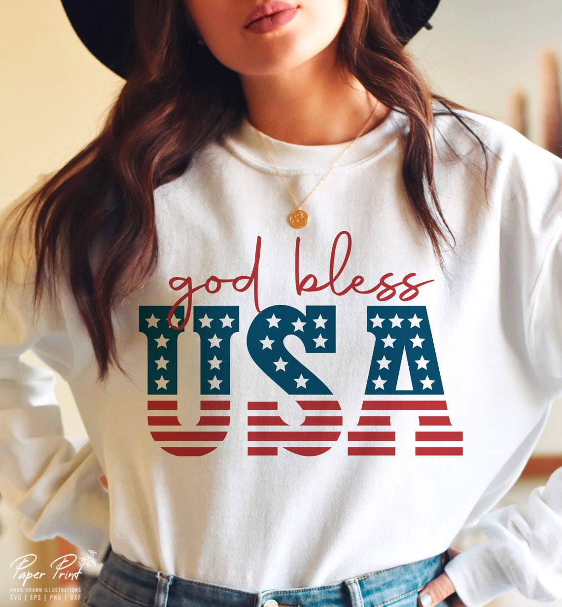 God Bless Usa SVG PNG 4th of July SVG Fourth of July Svg - Etsy