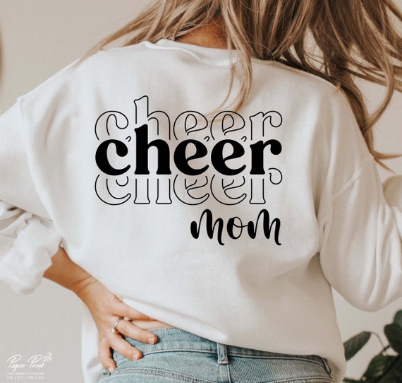 Cheer Mom SVG, Cheerleader Cut Files (Digital Download)