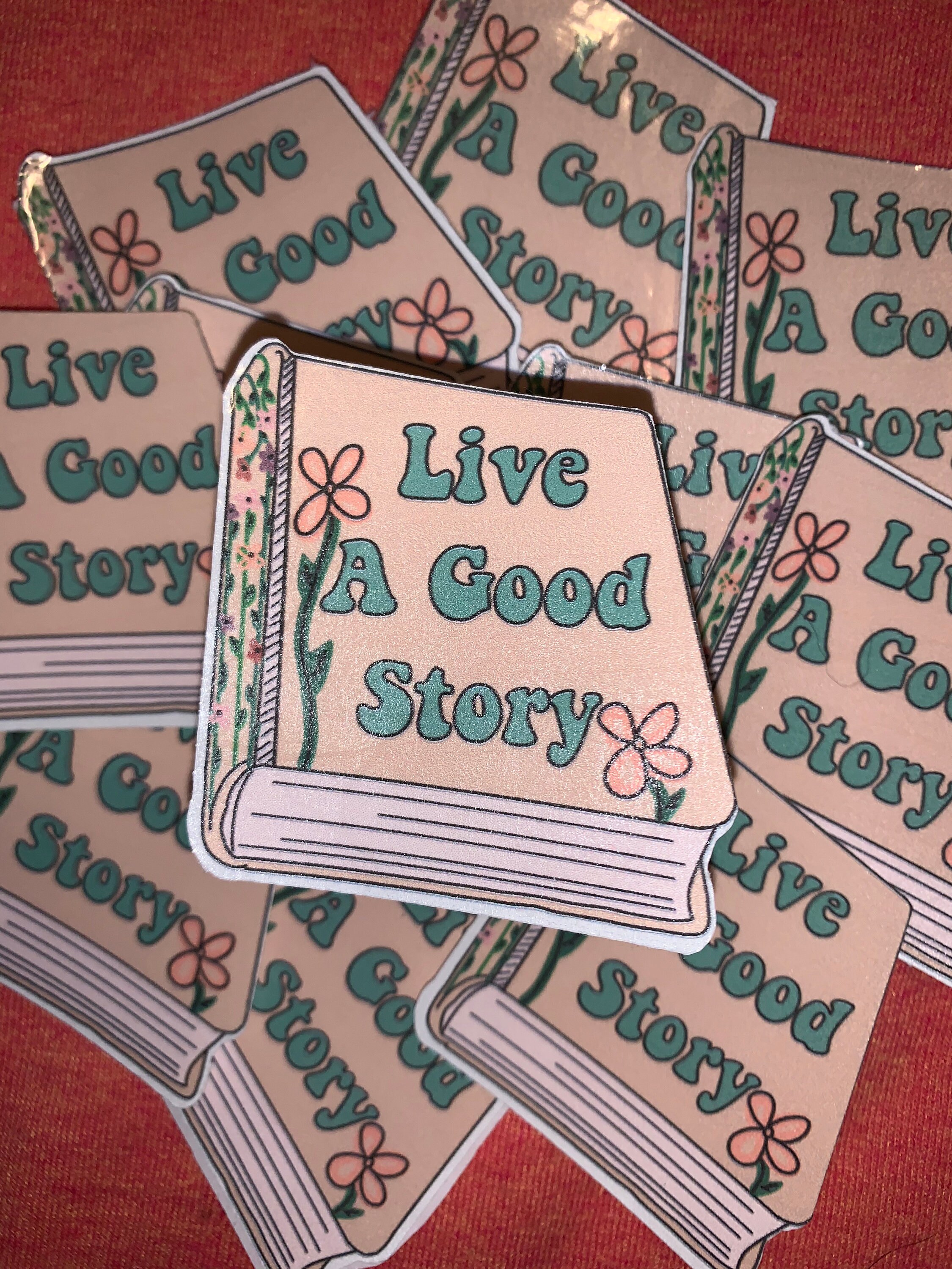 Live a Good Story Sticker Etsy