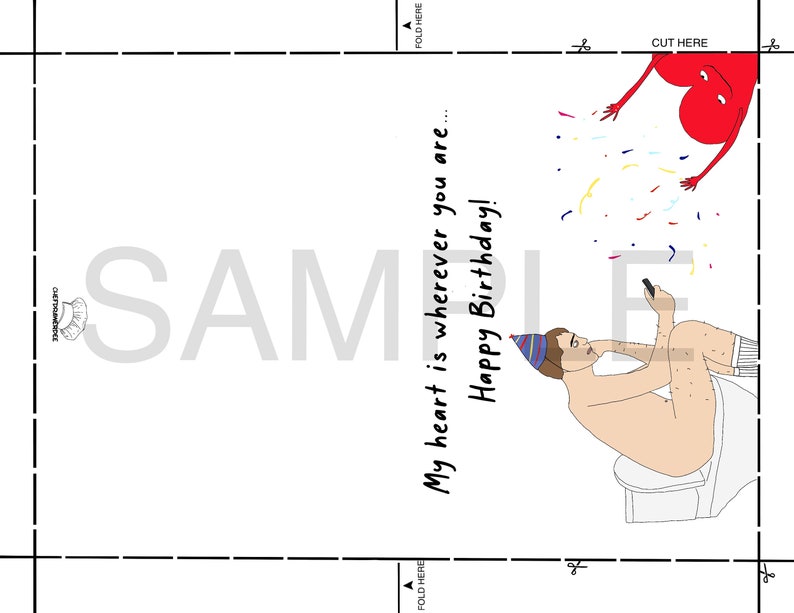 Happy Birthday Funny Printable Card. - Etsy