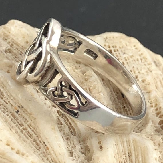 Sterling Silver Celtic Knot Stackable Ring Size 6… - image 10