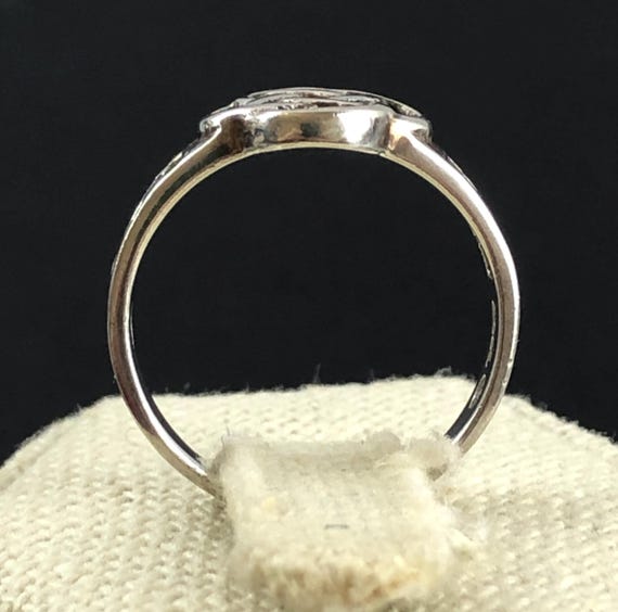 Sterling Silver Celtic Knot Stackable Ring Size 6… - image 7