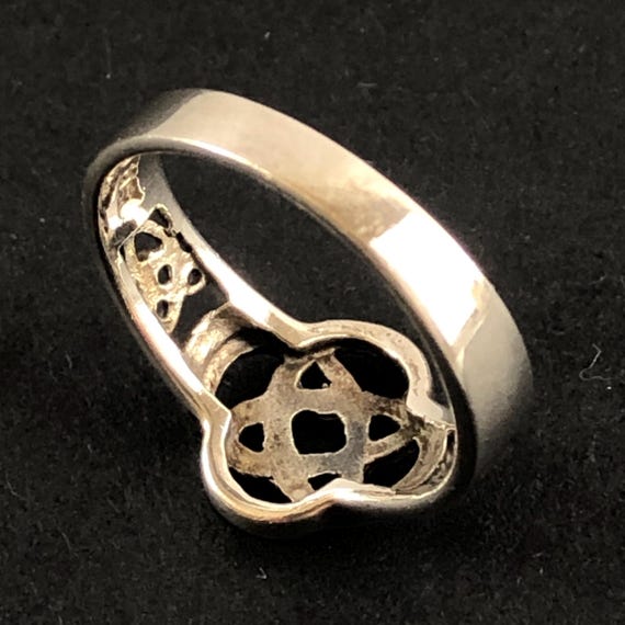Sterling Silver Celtic Knot Stackable Ring Size 6… - image 6