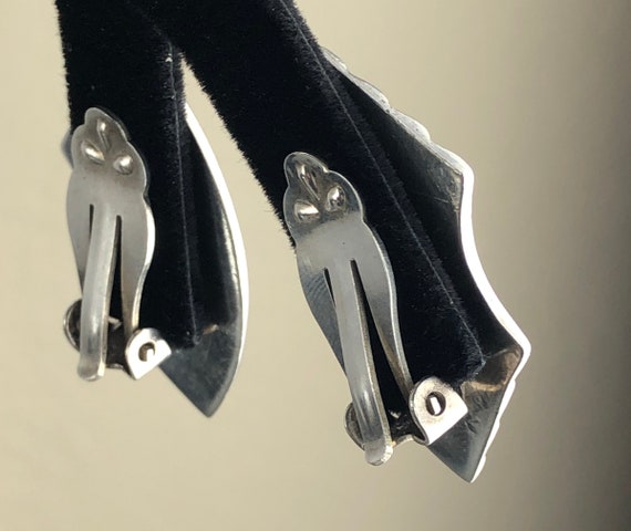 Sterling Silver 925 Ribbed Statement Modernist Mi… - image 5