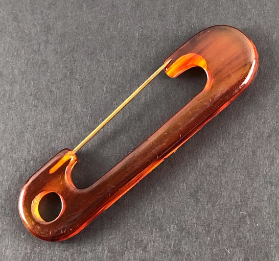 Vintage Marbled Root Beer Translucent Bakelite Sc… - image 5