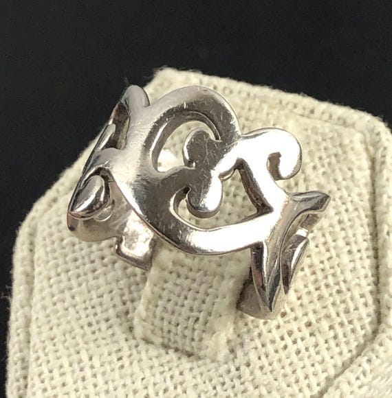 Silpada Sterling Silver Scroll Openwork Wide Band… - image 2