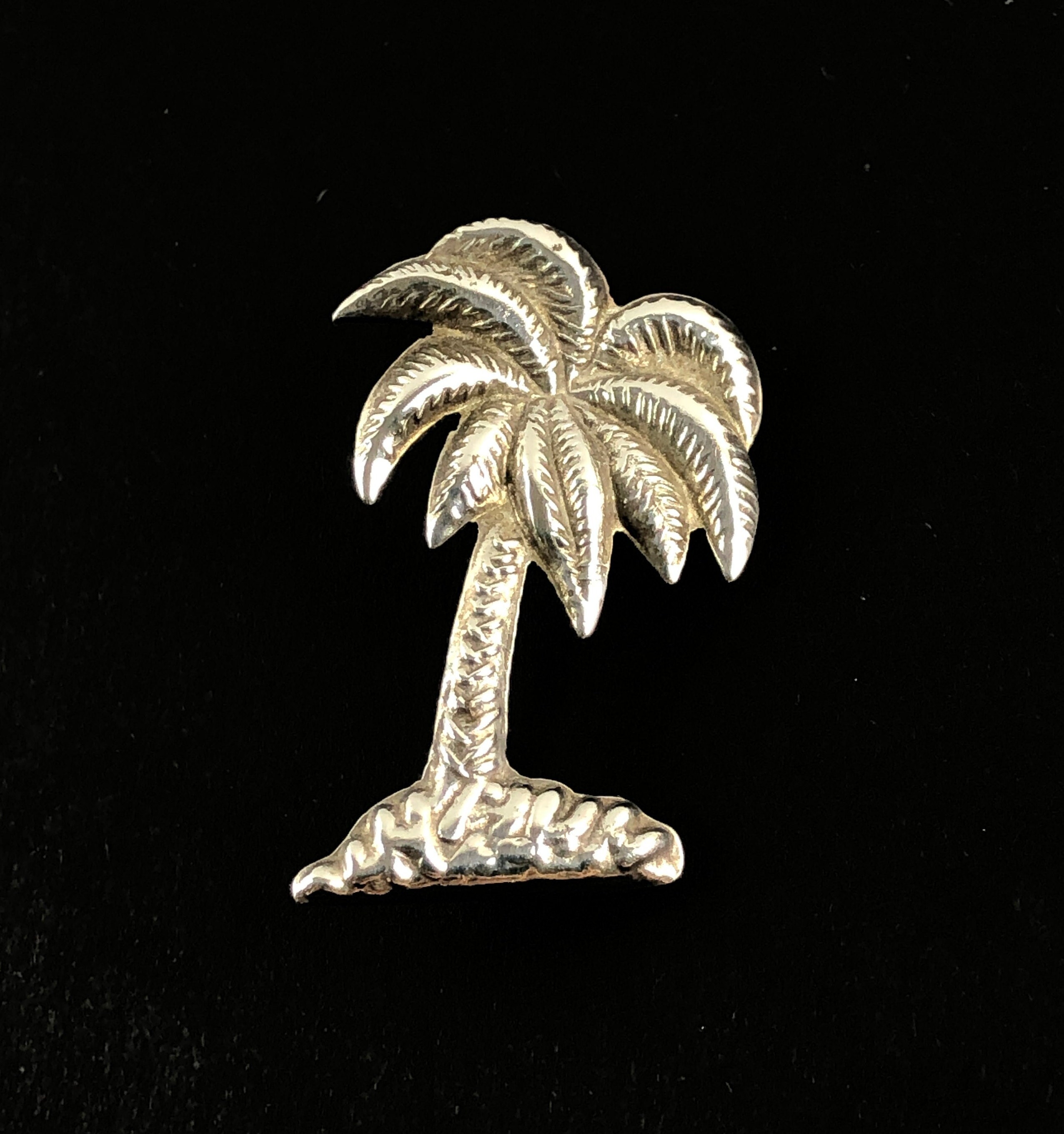 Silver Palm Tree Pin 