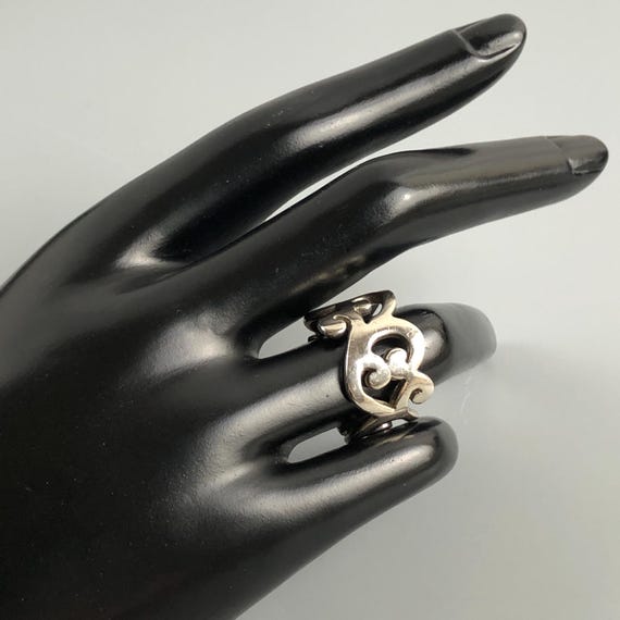 Silpada Sterling Silver Scroll Openwork Wide Band… - image 3