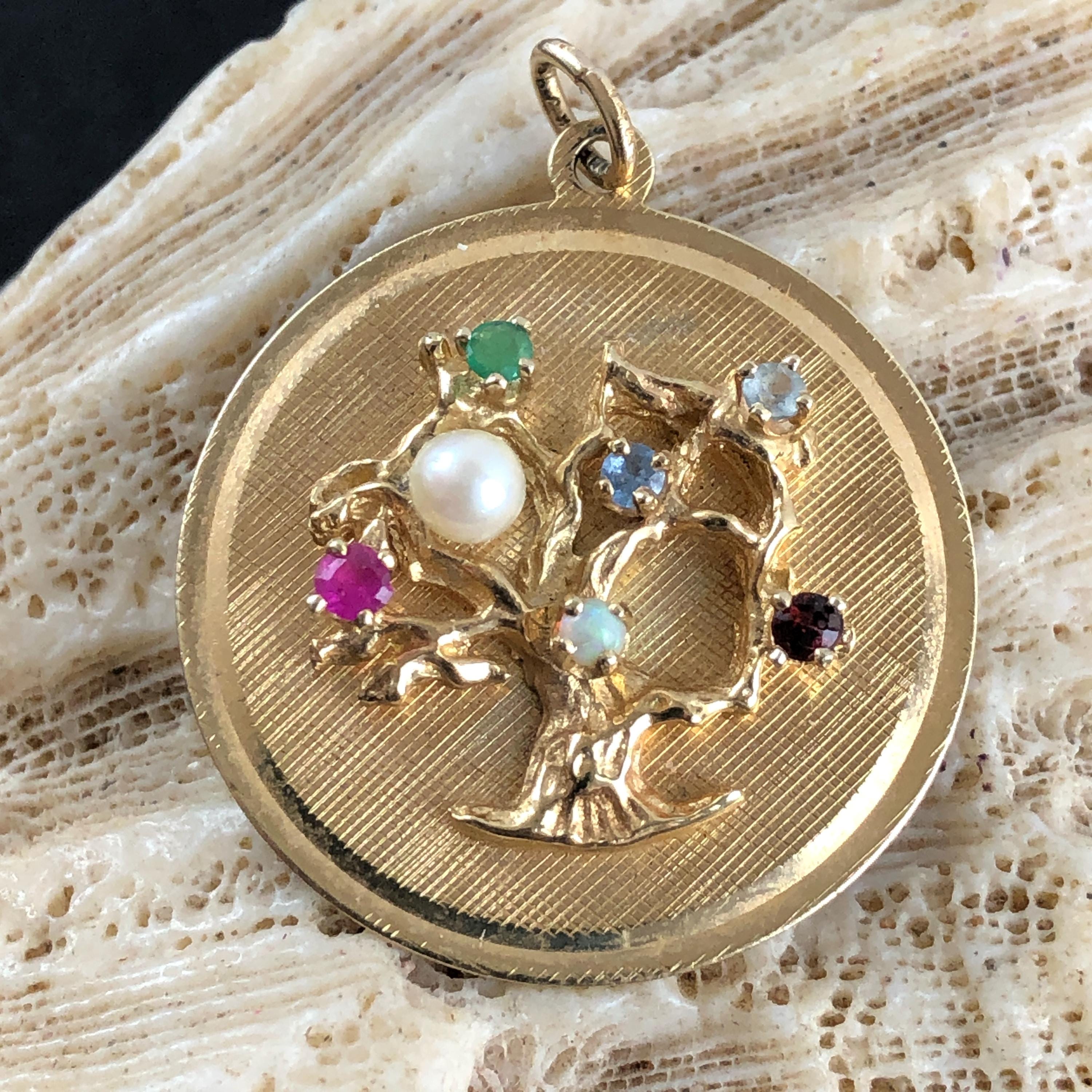 Link cuore albero della vita 17×15 mm - Il Mercante di Sogni