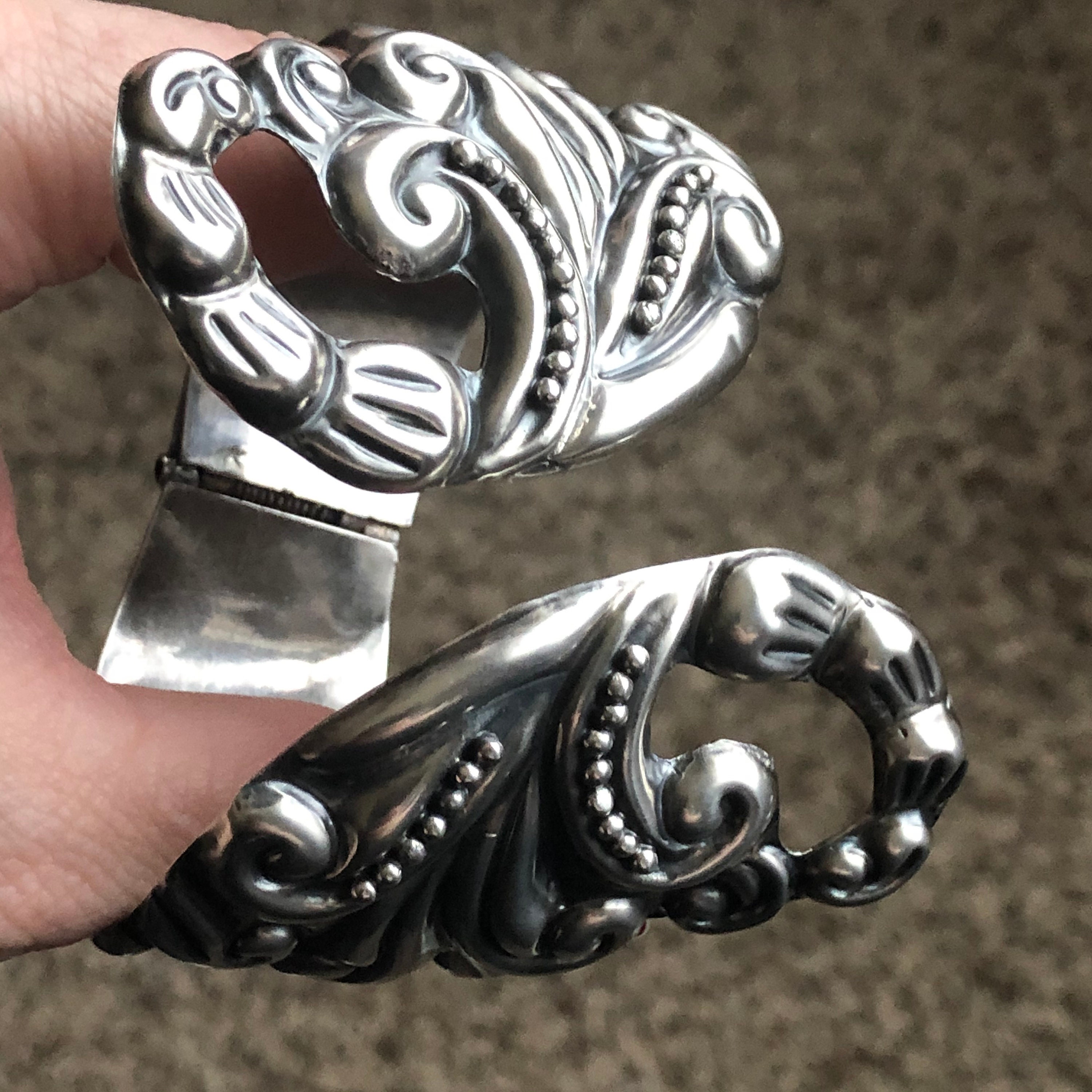 アクセサリー Mexican silver bracelet vintage Vintage J. Flores Taxco Mexico Sterling Silver Bracelet 104