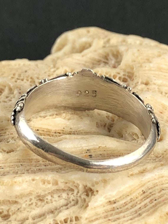 Bali Style Sterling Silver Stackable Ring Size 8 - image 8