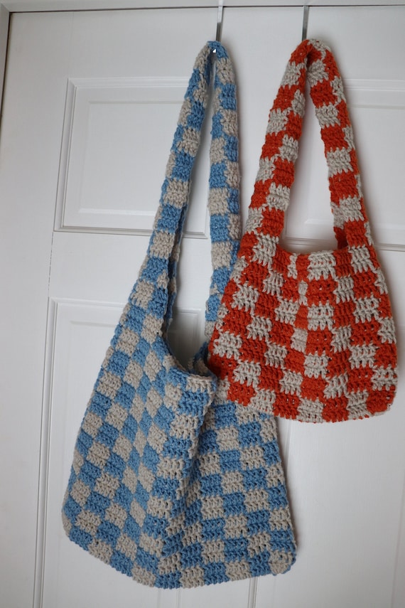 Pattern Crochet Checkered Bag PDF Pattern 