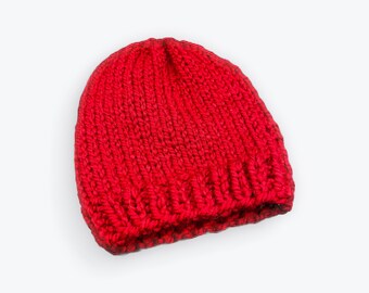 Red Beanie - Etsy