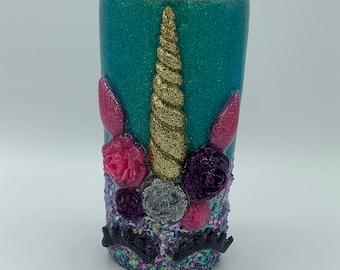 3D Unicorn Tumbler, Unicorn Tumbler, 3D Tumbler, Unicorn Cup, 3D Cup, Unicorn Birthday, Glitter Tumbler, Glitter Unicorn, Glitter Cup, Magic