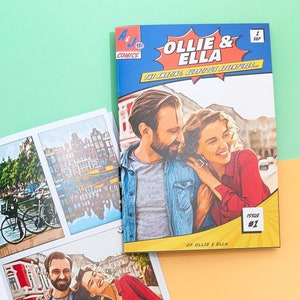 Regalo di anniversario per i genitori Fumetto / Regalo di fumetto personalizzato per mamma e papà / Regalo personalizzato per i genitori
