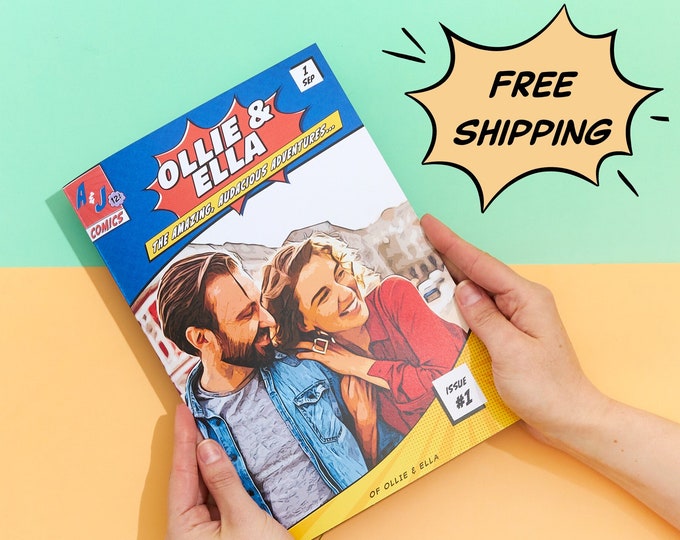 Personalized Comic Book Gift | Custom Anniversary & Birthday Gift for Him | Photo Comic Book for Husband | Custom Photo Comic
