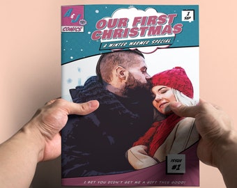 夫へのクリスマスプレゼントにパーソナライズされたコミックブック | 彼へのクリスマスプレゼント | 彼氏へのクリスマスプレゼント | 夫へのクリスマスプレゼント