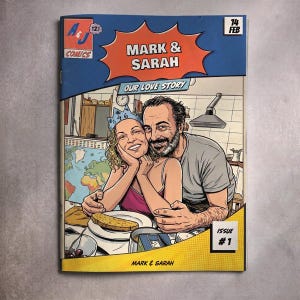 Bande dessinée personnalisée | Cadeau personnalisé avec photo de couple