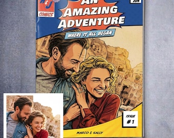 Personalized Comic Book Boyfriend Gift | Boyfriend Valentine's Day Gift | Boyfriend Anniversary Gift | Boyfriend Birthday Gift