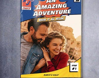 Personalized Comic Book Gift for Husband | Custom Anniversary Present