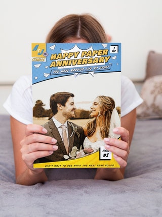 Personalized First Anniversary Comic Book 