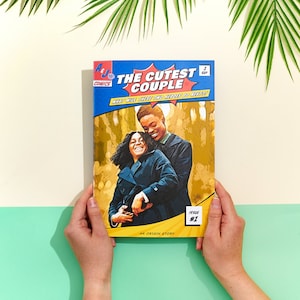 Cadeau personnalisé Kwanzaa | Bande dessinée Kwanzaa personnalisée | Cadeau pour petit ami Kwanzaa | Cadeaux pour mari kwanzaa