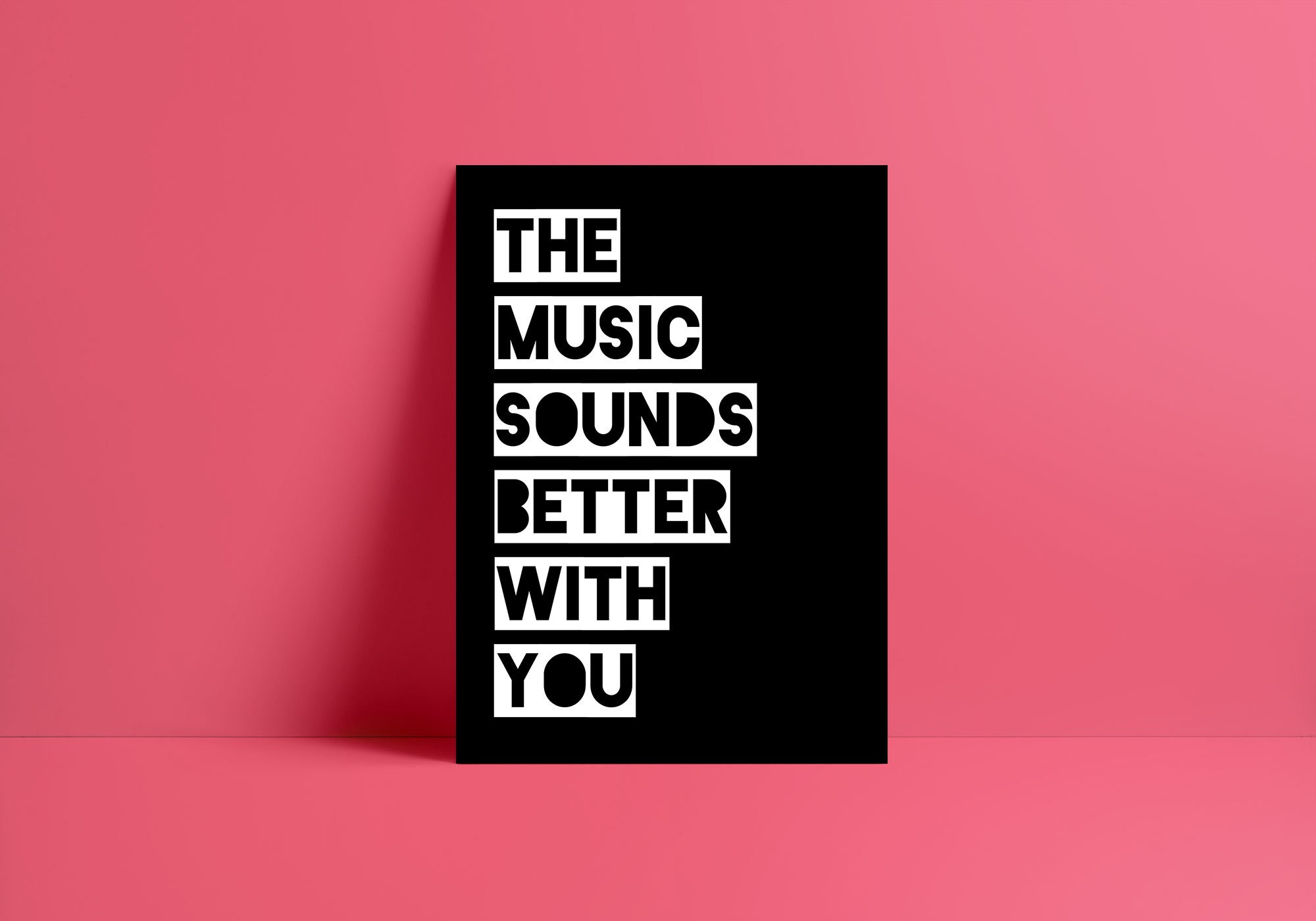 Music Sounds Better With You Stardust Music Print Music Etsy
