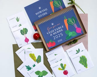 A3 Laminated Garden Planting Calendar Year-round Planner for 36 Herbs ...