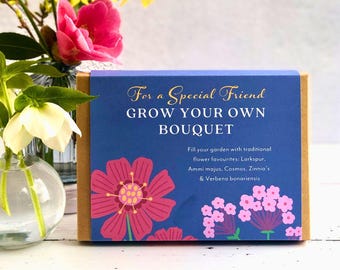 Flower Seed Collection Gift – Grow Your Own Bouquet, Planting Plan