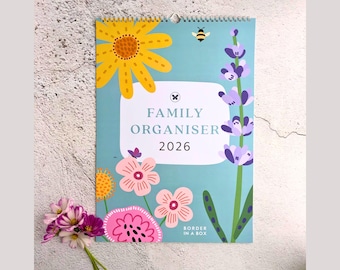 2026 Family Organiser • 5‑Person Planner • Wall Calendar • Busy Family Planner • Month‑to‑View Household Organiser • UK Family Calendar