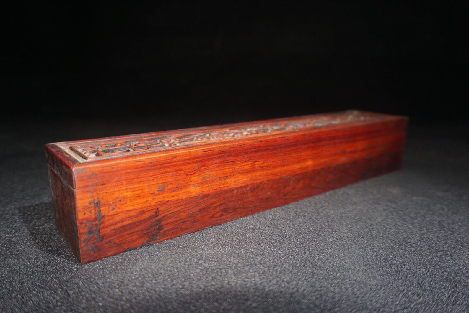 Chinese antique incense box handcarved boxwood beautifully Etsy