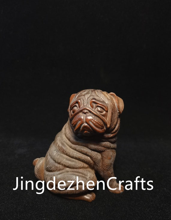 Ancient Chinese Pug Statue