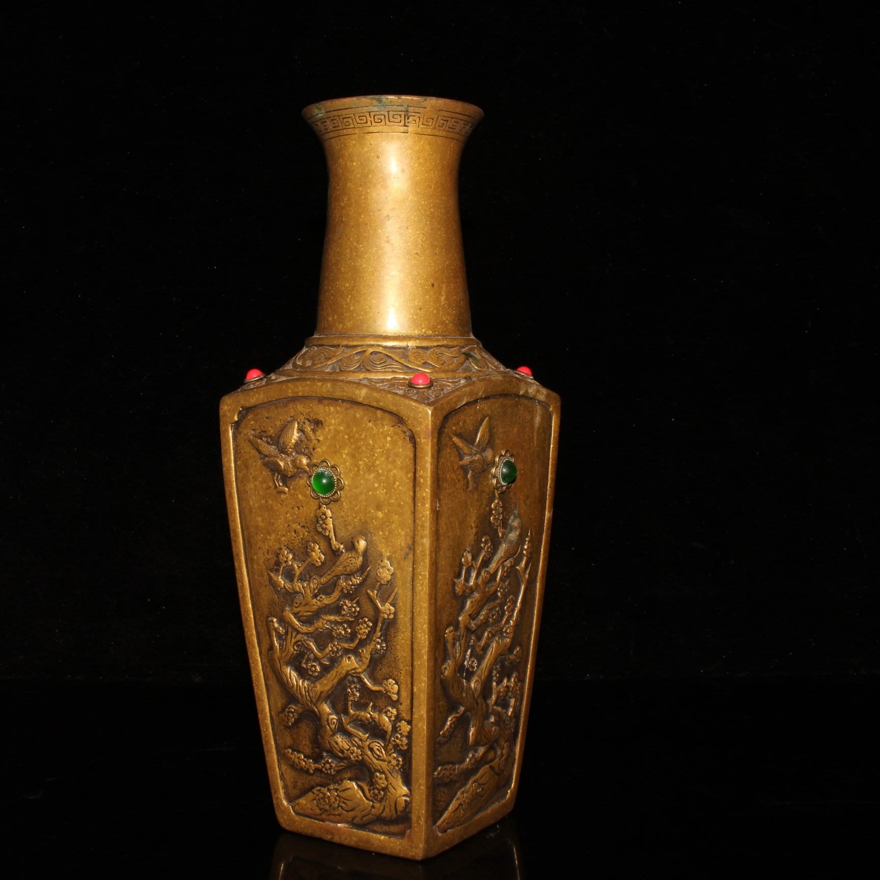 Chinese ancient pure copper vase statues are made by hand and Etsy