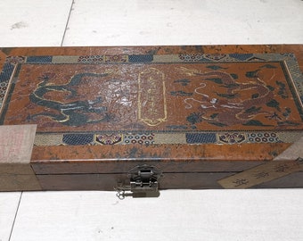 China's pure hand-carved U lacquerware box for export jade, with collection value